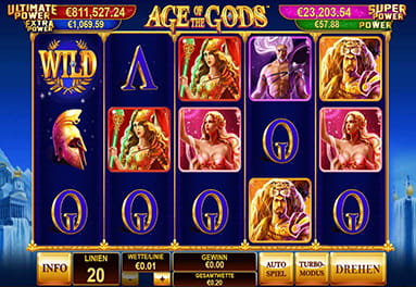 Die Slot Serie Age of the Gods von Playtech