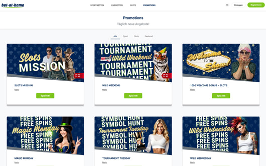 Bet-at-home Promotionen