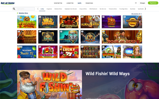 Bet-at-home Spielangebot