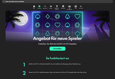 Der Willkommensbonus bei bet365. 