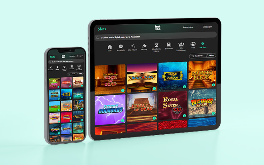 Screenshot der mobilen Webseite von bet365.