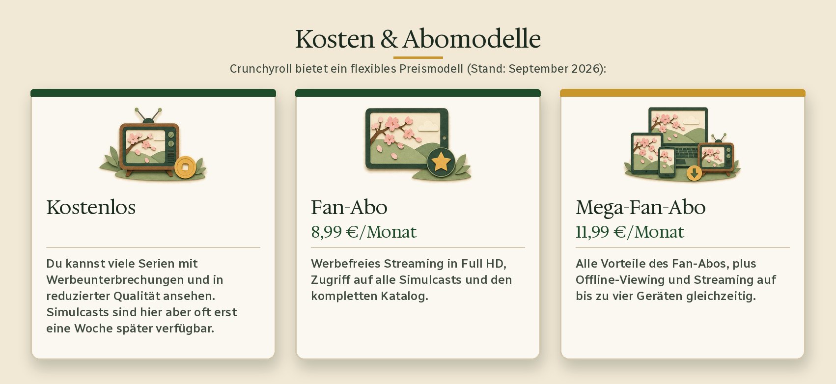 Kosten & Abomodelle: Kostenlos, Fan-Abo (8,99 €/Monat), Mega-Fan-Abo (11,99 €/Monat)