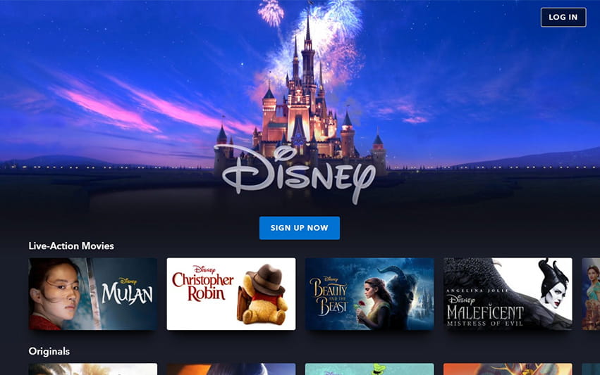 Das Filmangebot bei Disney+. 