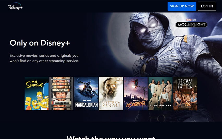 Das Angebot an Serien bei Disney+. 