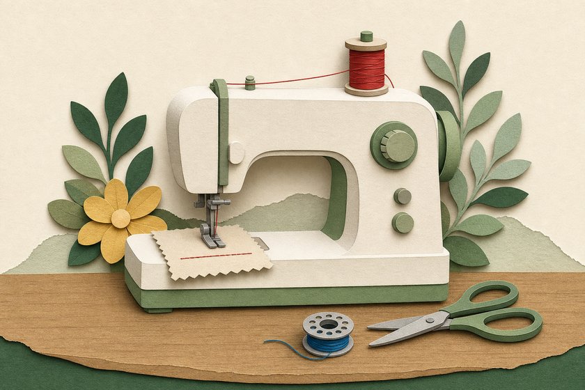 Fadenspannung an der Nähmaschine einstellen: Erst das Stichbild lesen