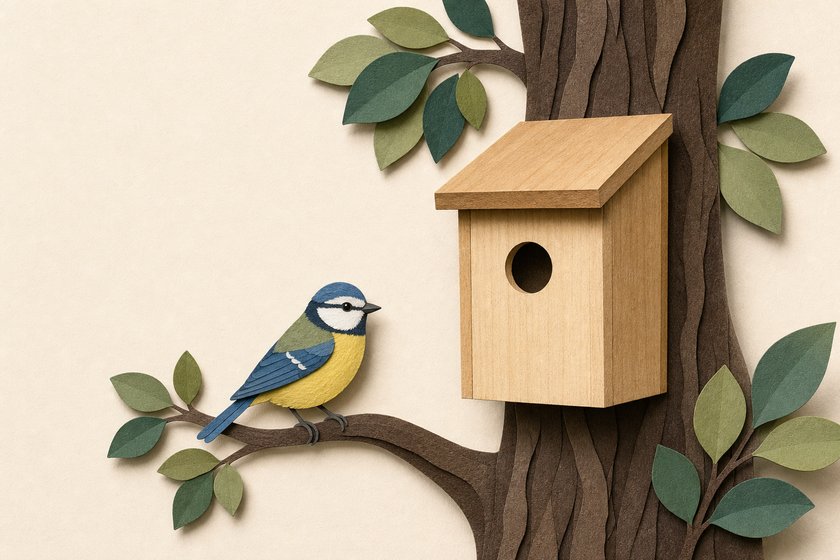 Nistkasten bauen: für welche Vogelart und mit welchem Flugloch?