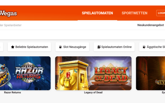 LeoVegas Spielangebot
