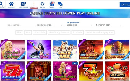 Loewenplay Greentube Angebot