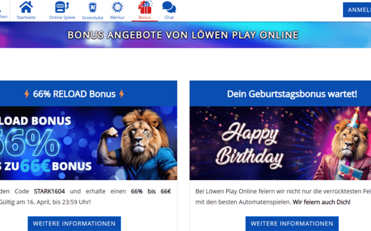 Loewenplay Spezielangebote