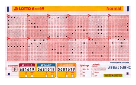 Solche Muster sollte man auf dem Lottoschein unbedingt vermeiden