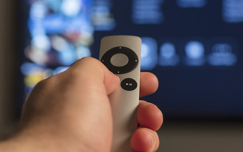 Foto von einer Apple TV Fernbedienung