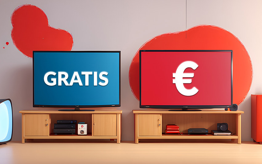 Kostenlose vs. bezahlte Streaming Dienste.