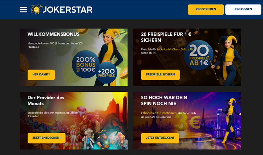 Jokerstar Promotionen